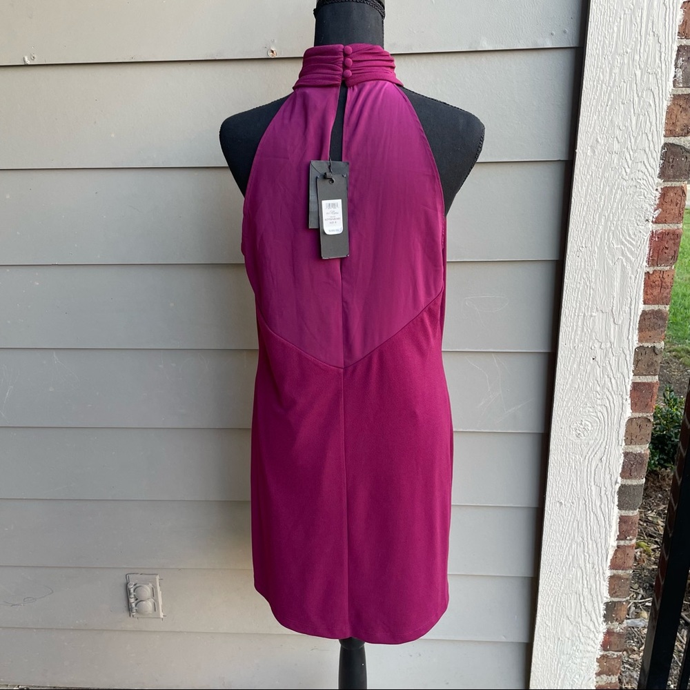 Rachel Zoe High Neck Shiley Dress (Boysenberry, 8) - Picture 2 of 14